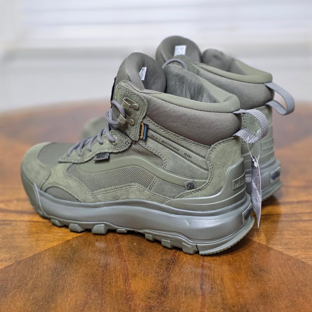 Vans MTE Crestline Waterproof Hiking Boots Green Men's 11.5 HydroGuard Brand New - Picture 7 of 16